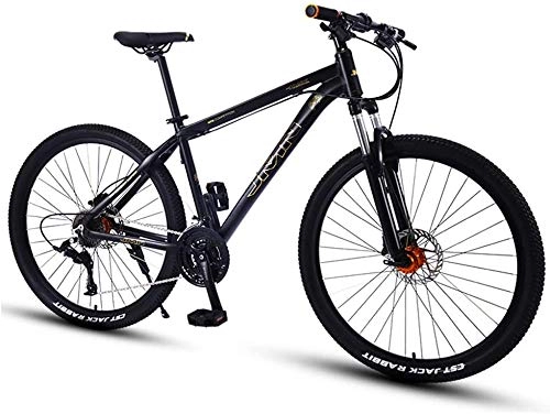 Mountainbike : XinQing Fahrrad Mountain Bikes, 27, 5 Zoll Big Wheels Hardtail Mountainbike, Overdrive Alurahmen Mountain Trail Bike, Mens-Frauen-Fahrrad (Color : Gold, Size : 27 Speed)