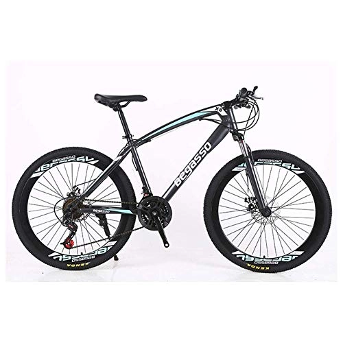 Mountainbike : YISUNF. Outdoor-Sport-Fahrrad 26" Mountainbike 2130 Geschwindigkeiten HighCarbon Stahlrahmen Stoßdämpfung Gebirgsfahrrad (Color : Grey, Size : 21 Speed)