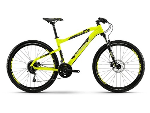 Zusammenklappbare Mountainbike : Haibike Mountain Bikes SEET HardSeven 3.0 27-G Deore Mix 18 HB Lime / Anthracite / Black Medium