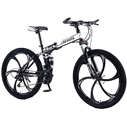 Zusammenklappbare Mountainbike : Mountain Bike Fahrrad (schwarz-rot; weiß-blau; schwarz-weiß; gelb) 21 / 24 / 27 / 30-Gang Geländewagen