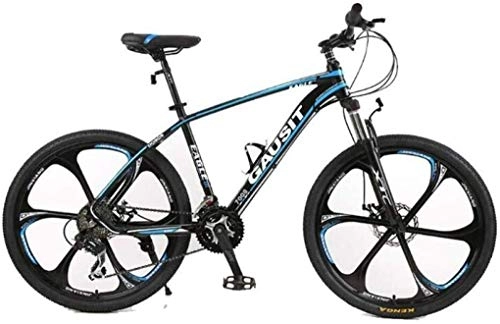 Zusammenklappbare Mountainbike : Mountainbike, Mountainbike, Faltrad Unisex Mountainbike 24 / 27 / 30 Beschleunigt 26inch 6-Speichen-Räder Aluminium-Rahmen Fahrrad mit Scheibenbremsen und Federgabeln ( Color : Blue , Size : 24 Speed )