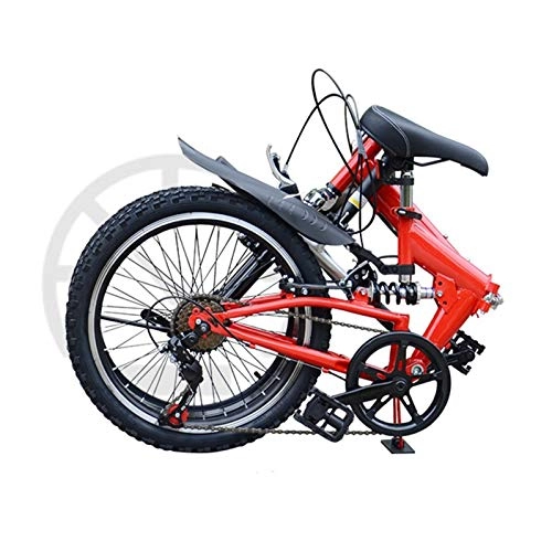 Zusammenklappbare Mountainbike : ZITOOP 20 Zoll faltbares Mountainbike Hardtail, geeignet ab 135cm-185 cm groß, tragendes 150 kg, Mountain Bike mit 6 Gang, MTB Fahrrad für Herren und Damen (weiß)