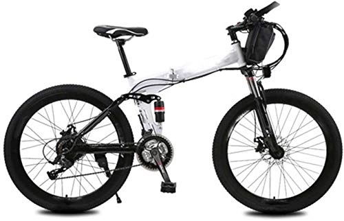 Zusammenklappbares elektrisches Mountainbike : Elektrofahrrad, Elektro-Folding Fahrrad, 240W 21 Geschwindigkeit 26 Zoll City Electric Bike for Erwachsene mit auswechselbarem Akku Commuter E-Bike Dual-Scheibenbremsen Unisex, Fahrrad