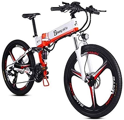 Zusammenklappbares elektrisches Mountainbike : RDJM Ebike e-Bike Schnelle E-Bikes for Erwachsene 26 Zoll Folding Elektro-Fahrrad Mountainbike Elektro