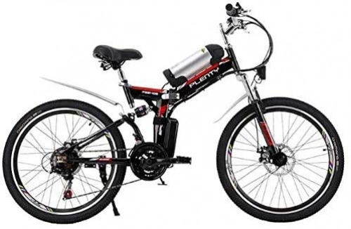 Zusammenklappbares elektrisches Mountainbike : YAOJIA Herren Fahrrad Rennräder Faltbikes 24 / 26 Zoll Mountain E-Bike Mit 8ah Lithium-LON Batterie |Erwachsene Straße Hybrid Radfahren Fahrrad Cross- & Trekkingräder