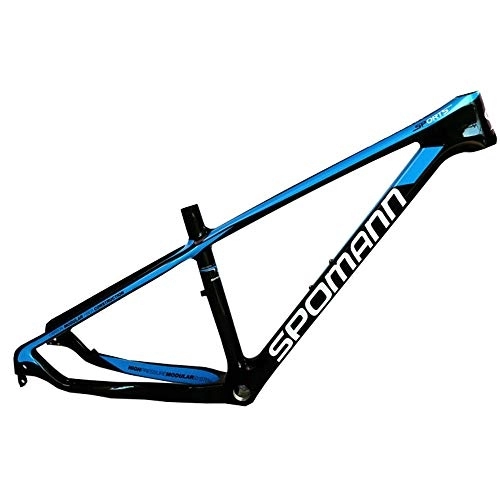Cornici per Mountain Bike : LJHBC Cavalletti per Bicicletta Telaio per Mountain Bike 27.5ER in Fibra di Carbonio Assale della Bicicletta Tubo Sella 31, 6 mm Peso 1200 g Blu / Verde (Color : Blue, Size : 27erx19in)