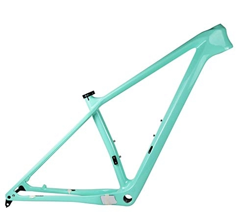 Cornici per Mountain Bike : PPLAS 2021 Nuova Cornice in Carbonio MTB 27.5er 29er Telaio per Mountain-Mountain Bike 148x12mm o 142 * 12mm MTB Biciclette (Color : Mint Green Color, Size : 15in Matt 148x12)