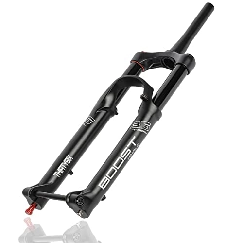 Forcelle per mountain bike : 27.5 29er Forcella MTB A Sospensione Pneumatica 1-1 / 2'' ASSE Passante 110 * 15mm DH Forcelle per Mountain Bike Viaggio 120MM Accessori per Biciclette Trail / AM per Pneumatico 3.0