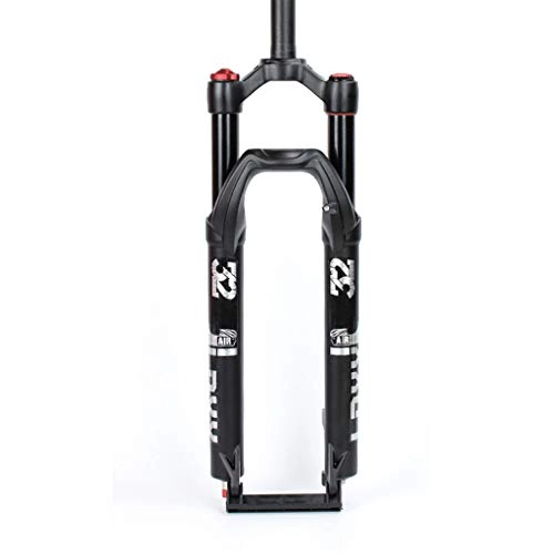 Forcelle per mountain bike : AIFCX Forcella da 29 Pollici per Bicicletta MTB, Forcella Anteriore sterzo Dritto per Mountain Bike, Forcella Ammortizzata Anteriore Ciclismo, Blocco Manuale, Corsa 120mm, Silver-A