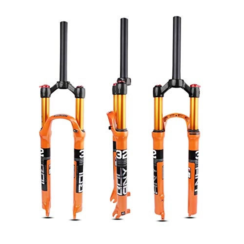 Forcelle per mountain bike : aiNPCde Mountain Bike Forcella Anteriore MTB 26 / 27, 5 / 29 Pollici, Lega di Magnesio Forcella della Bicicletta Tubo Diritto / Tubo Conico (Color : Straight Manual Lockout, Size : 27.5)