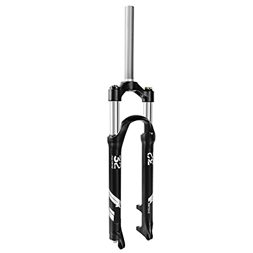 Forcelle per mountain bike : aiNPCde MTB Forcella Ammortizzata 26 / 27.5 / 29 Pollici Tubo Dritto 1-1 / 8" Freno a Disco, Lega Idraulico Meccanico Primavera Forcella Mountain Bike QR 9mm (Color : Black, Size : 27.5 inch)