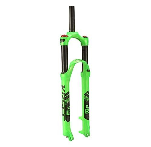 Forcelle per mountain bike : AWJ Ciclismo Sospensione Bicicletta Sospensione Forcella 26 27.5 29 Pollici Mountain Bike MTB Forcella ad Aria Blocco Manuale Freno a Disco Corsa 120mm 1-1 / 8