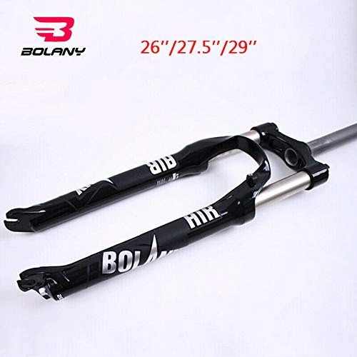 Forcelle per mountain bike : Bolany MTB Fork Fork 26 .5 29 icycle Supution 100mm Travel Precarico Regola QR Mountain Bike Fork Suspension 27.5 Corona Dritta