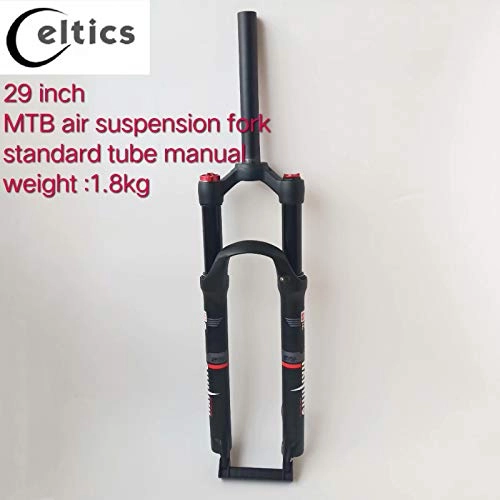 Forcelle per mountain bike : Celtics 29er inch Mountain Bike Air Suspension Fork 1-1 / 8" Threadless with Standard Tube Manual Lock out