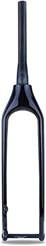 Forcelle per mountain bike : Fansisco Forcelle per Biciclette Forcelle Rigide per Biciclette 26 27.5 29 Pollici Forcelle Rigide Mountain Bike in Carbonio 15X110mm Forcelle A Perno Passante 1-1 / 2 ''Tubo Conico Forcelle A, 29