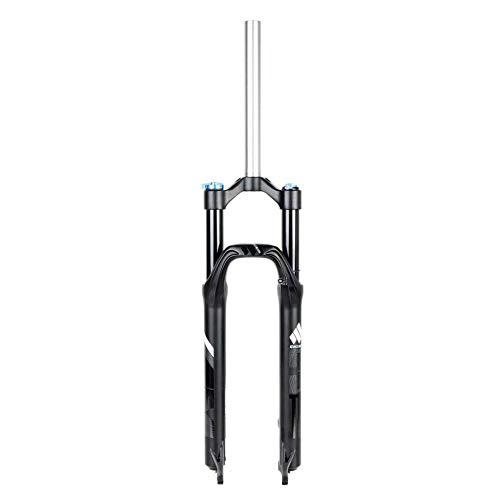 Forcelle per mountain bike : Forcella Ammortizzata per Sospensione Pneumatica Forcella Anteriore in Lega MTB per Accessori Bici Freno A Disco da 26 / 27 5 Pollici City Road, Blackash-27.5INCH