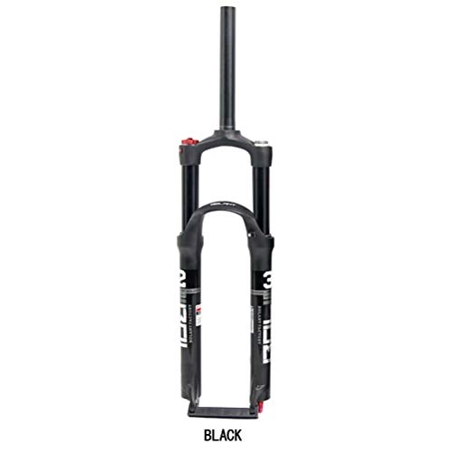 Forcelle per mountain bike : Forcella Anteriore Per Mountain Bike a Doppio 26 / 27.5 / 29 Pollici, Forcella Anteriore Ammortizzante , Corsa 100mm, Asse 9mm, Accessori Per Biciclette(controllo Della Spalla Del Tubo Nero Da 29 Pollici)