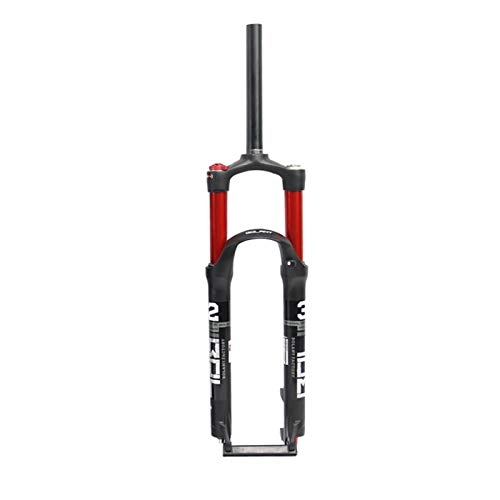 Forcelle per mountain bike : Forcella Bici Ammortizzata MTB 26 / 27, 5 / 29 Pollici, Forcella A Doppia Camera d'Aria Forcella Dell'ammortizzatore A Pressione d'Aria Corsa 100mm (Color : Red, Size : 29in)