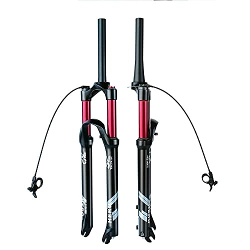 Forcelle per mountain bike : Forcella della bicicletta Mountain Bike Full Suspension Forcella Ultralight Mountain Bike Forcella Anteriore Aria Forcella Sospensione 26 27.5 29 Pollici Corsa 120MM (Colore: 26" B Filo Control)