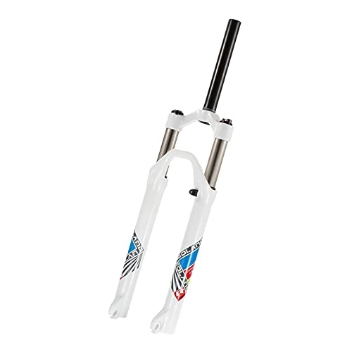 Forcelle per mountain bike : Forcella MTB Ultra-Light 26 / 27.5 / 29 '' Mountain Bike Oil / Spring Front Fork Accessori per Biciclette Ricambi Ciclismo Bici Forchetta Forcelle Rigide MTB (Color : White 26)