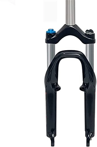 Forcelle per mountain bike : Forcella per Bicicletta forcella bici Forchetta per biciclette Forcella a sospensione 27, 5 pollici Puncio 100 mm Piega Bicycle MTB Fork Tubo di carbonio MTB Mountain Bike Fork For Bicycle Shock Assorb