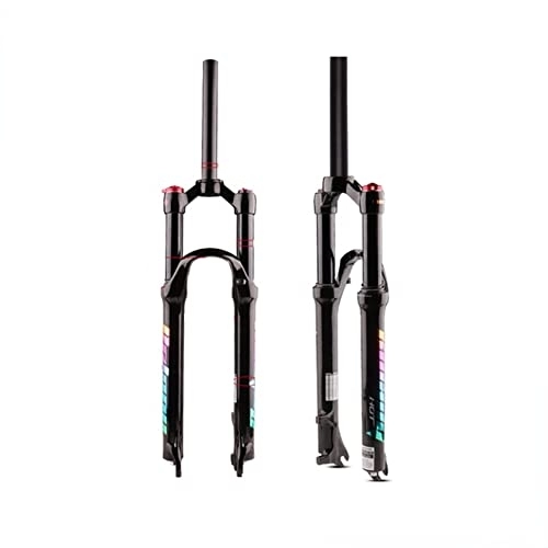 Forcelle per mountain bike : Forcella per bicicletta MTB in lega di magnesio Air 26 / 27.5 / 29er pollici Mountain Bike 32 RL100mm Forcella per accessori bicicletta (manuale diritto 26B)