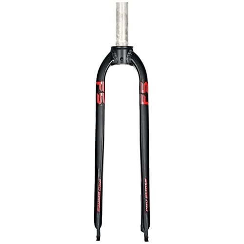 Forcelle per mountain bike : Forcella Rigida per Bicicletta in Alluminio 1-1 / 8"26 / 27.5 / 29 Forcella Dritta per Freno A Disco Forcella per Mountain Bike QR 9 Mm 872 G B, 26