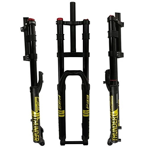 Forcelle per mountain bike : Forcelle ammortizzate per bici Forcella per mountain bike Forcella ammortizzata in discesa 27, 5" 29" Forcella ammortizzata ad aria per bici 32 MTB DH 1-1 / 8 Cannotto dritto Corsa 160 mm Asse passante 1