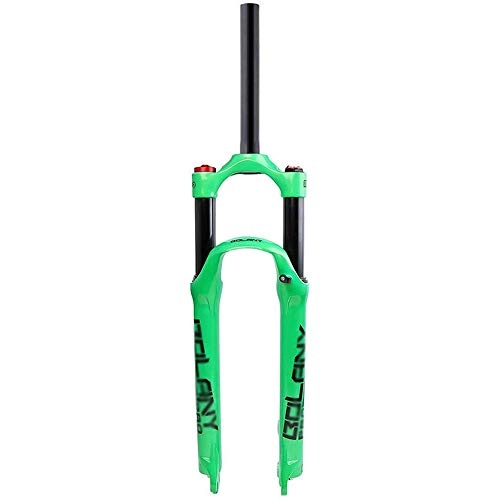 Forcelle per mountain bike : Forcelle Ammortizzate per Ciclismo da 27 5 / 29 Pollici Forcella Anteriore per Mountain Bike Forcella Pneumatica in Lega di Magnesio, Green-27.5Inch