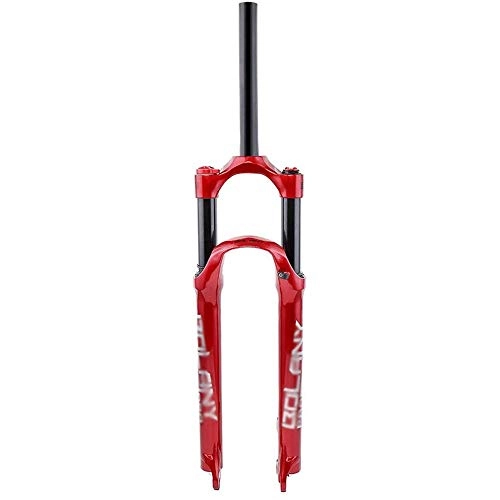 Forcelle per mountain bike : Forcelle Ammortizzate per Ciclismo da 27 5 / 29 Pollici Forcella Anteriore per Mountain Bike Forcella Pneumatica in Lega di Magnesio, Red-29Inch