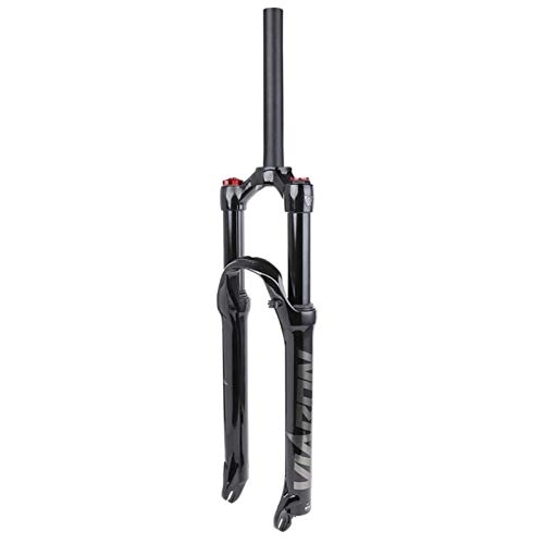 Forcelle per mountain bike : Forcelle Ammortizzate per Mountain Bike 26 / 27, 5 / 29 Pollici, Forcella Pneumatica Manual Lockout QR 9mm 1-1 / 8" (Color : Gray, Size : 26inch)