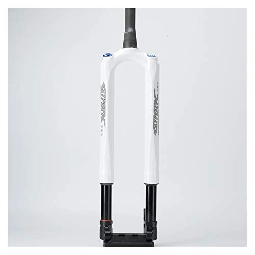 Forcelle per mountain bike : Forchetta della Bici Forcella di Carbonio RS1 MTB 100 * 15mm 27.5 29 Pollici Forcella della Bicicletta ACS ACS Solo PREDITIVO STRUTTURATORE Sospensione Sospensione E Gas ASSE (Color : 29 inch White)