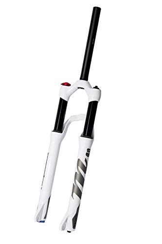 Forcelle per mountain bike : Forchetta della Bici Forchetta per Biciclette 27, 5 Pollici 29 Pollici 100mm Barrel Albero 100x15mm MTB Sospensione Olio e Gas Anteriore a Forcella (Color : Lineblack29barrels)