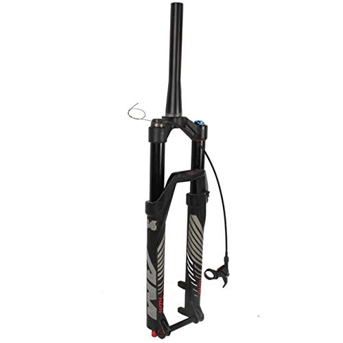 Forcelle per mountain bike : Forchetta della Bici MTB Bicycle Suspension Fork 26 / 27.5 / 29 Pollici Air Air Damping Regolazione Viaggio 140mm Thru Mountain Bike Cono Tube Forchetta Anteriore (Color : 27.5 Cone Thru)