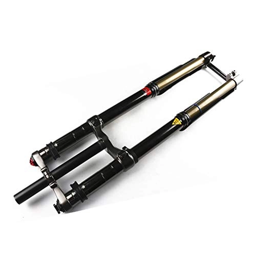 Forcelle per mountain bike : Forchetta della Bici Viaggio 203mm Axle 20mm Downhill Mountain Bike Air Suspension Fork Dual Steteruer Steter Tube 28, 6 mm (1, 13 Pollici) 1-1 / 8 (Color : USD 8)