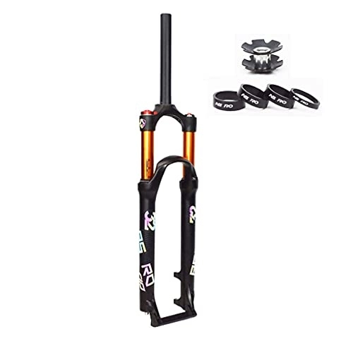 Forcelle per mountain bike : Freno Disco Mtb Forcella Pneumatica 26 27, 5 29 Pollici, Forcella Anteriore Pneumatica Viaggio 120 Mm Sospensione Forcella Bicicletta Qr 9 Mm Forcelle Per Mountain Bike Ac(Size:26INCH, Color:DIRETTA-ML)