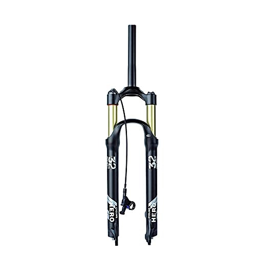 Forcelle per mountain bike : GNY Forcella di Sospensione della Bicicletta, MTB. Bici Air Fork 26 / 27, 5 / 29 Pollice Dritto / Cono Tubo Remoto Lockout Remound Regolazione Ammortizzatore Ammortizzatore Corsa 140mm (Colore: B, Dimensio