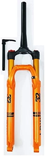 Forcelle per mountain bike : HAO KEAI Forcella MTB Forks Bike 27.5"29 Pollici MTB. Sospensione for Biciclette Air Gas Forcella 1-1 / 8"Freno a Disco da Viaggio 100mm (Color : Arancia, Size : 29inch)