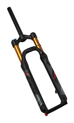 Forcelle per mountain bike : JKFZD 26 27.5 29 Pollice Mountain Bike Forcella Ammortizzata Regolazione Smorzamento Lega di Magnesio Tubo Dritto Doppia Camera d'Aria Freno a Disco (Color : Gold, Size : 27.5inch)