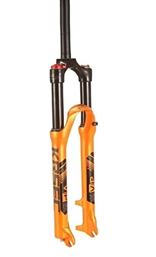 Forcelle per mountain bike : JKFZD Forcella Ammortizzata Mountain Bike 26 27, 5 29 Pollici Air MTB 28, 6 mm QR 9 mm Corsa 100 mm (Color : Orange, Size : 26inch)