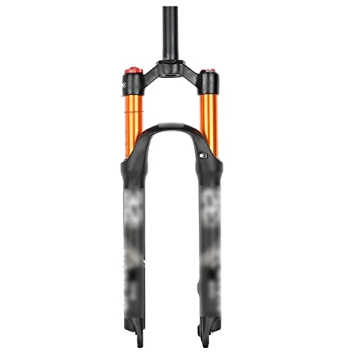 Forcelle per mountain bike : JKGHK Forcella per Mountain Bike da 26 / 27, 5 / 29 Pollici con Regolazione dell'estensione, Escursione di 100 mm, ASSE da 9 mm, 27.5 Inches