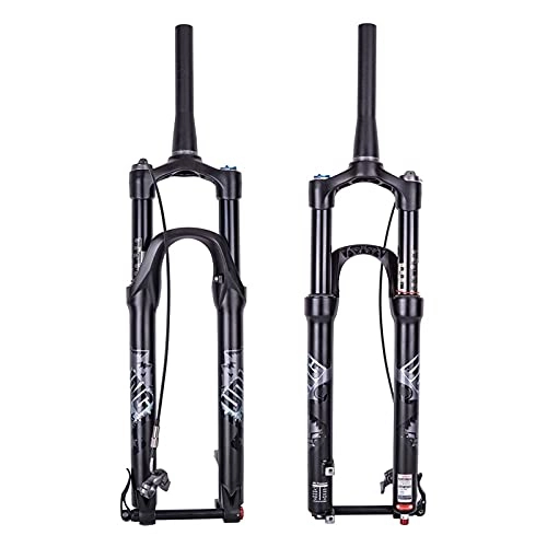 Forcelle per mountain bike : juqingshanghang1 Attrezzature per Il Ciclismo 29 Cono Barile Axis Control Mountain Bike Forcella Anteriore Forcella Magnesio Air Air Fork Bloccabile Blocchi Forcella Anteriore Assorbente per Bici