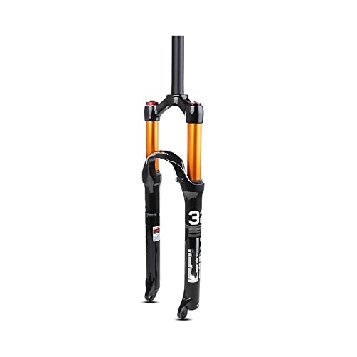 Forcelle per mountain bike : JXRYFMCY Forcella Dritta per Bici Mountain Bike 26 / 27.5 / 29 Pollice Air Suspension Fork Drit Steter Steter Fork per Accessori per Biciclette (Color : Black, Dimensione : 26 inch)