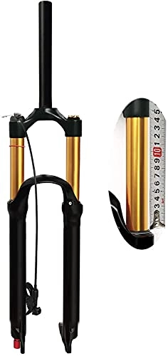 Forcelle per mountain bike : KAUTO Mountain Bike Air MTB Forcella Ammortizzata 26"27, 5" 29", Escursione 140 mm, Regolazione dell'estensione 9 mm QR Forcella per Bicicletta per Pneumatici da 1, 5-2, 45