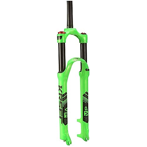 Forcelle per mountain bike : L&WB MTB Bicycle Suspension Fork 26 27.5 29 Pollice Bike Mountain Bike Air Suspension Tessuto Manuale Che Blocco HUB di Brake 120mm 1-1 / 8, Verde, 29inch