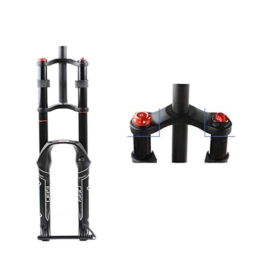 Forcelle per mountain bike : LJP 26 / 27, 5 / 29 Pollici Mountain Fork Controllo delle Spalle Forcella Idraulica A Sospensione Regolazione Rimbalzo 130mm Nero (Size : 29 Inches)