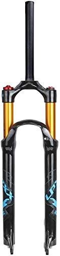 Forcelle per mountain bike : Lloow Mountain Bike Unisex Fork a Sospensione, Nero, 26 27.5 29 Pollice MTB Air Fork Spring Travel 120mm Sospensioni in Bicicletta, Tapered Manual, 26 inch