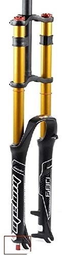 Forcelle per mountain bike : Lloow MTB Mountain Bike Bike Suspension Fork DH Doppio Controllo a Spalla Ammortizzatore Rebound Regound 1-1 / 8"Axle QR Axle Ultralight Bicycle Sospensioni Ciclismo, B, 29 inch