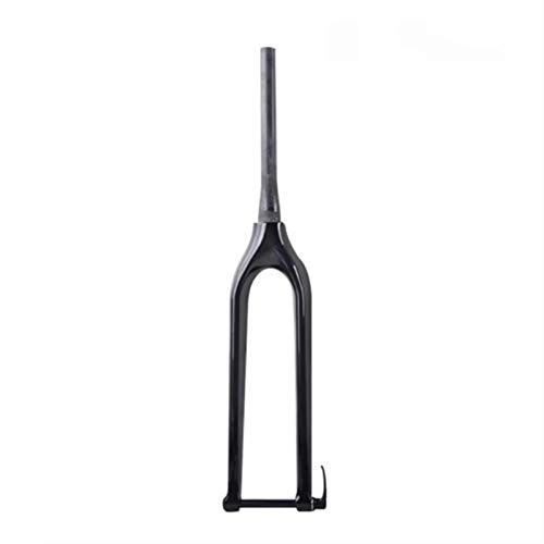 Forcelle per mountain bike : LQCHH 29er Carbon Mountain Bike Forcella Rigida T800 Carbon Disc Freno Freno Conico MTB Bicycle Fork 100 * 15mm Thru Axle Forks (Color : UD Glossy)