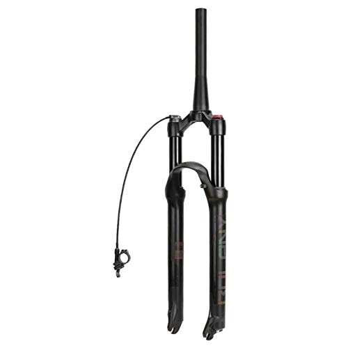 Forcelle per mountain bike : LvTu 26 27.5 29 Forcella Ammortizzata MTB, Tubo Diritto / Rastremato QR 9mm 120mm Viaggio Forcella Mountain Bike (Blocco Manuale / Blocco Remoto) (Color : D, Size : 29 inch)